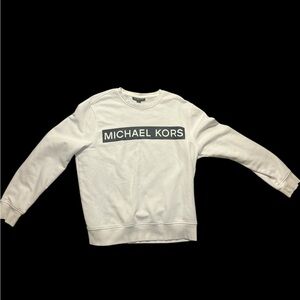 Michael Kors White Crewneck Sweatshirt size Large